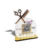 Smart NFC Single QR Tabletop Standee For Salons & Beauty Parlours