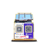 Custom Cutout Smart NFC 2QR Tabletop Standee - Social Media Theme Edition