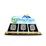 Solar Panel Shaped Smart NFC 3-in-1 Tabletop Standee