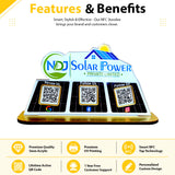Solar Panel Shaped Smart NFC 3-in-1 Tabletop Standee