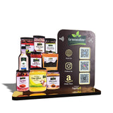 Spices Cutout Shaped 3QR Table Top Smart NFC Standee For - Spice Shop