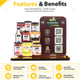 Spices Cutout Shaped 3QR Table Top Smart NFC Standee For - Spice Shop