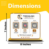 Premium Smart NFC 3-in-1 Table Top Standee | Transparent Edition
