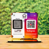 Smart NFC 2-in-1 Premium Standee – UPI & Instagram theme