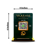 Smart NFC 1 QR Table Top Standee – Green  Theme