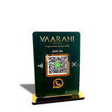 Smart NFC 1 QR Table Top Standee – Green  Theme