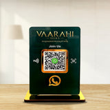 Smart NFC 1 QR Table Top Standee – Green  Theme
