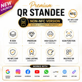 Premium  2-in-1 Smart QR Standee  – GPay & PhonePe Theme