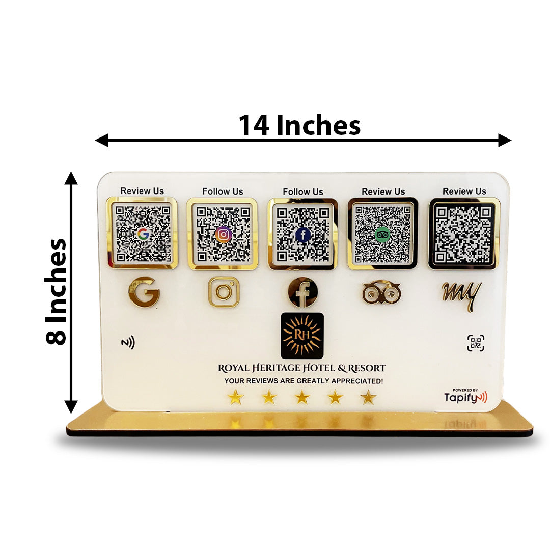 Smart NFC 5-in-1 Table Top Standee - With Big space-II