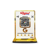 Premium Smart NFC 1 QR Table Top Standee - White Colour