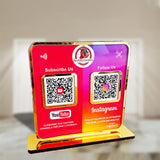 Smart NFC 2-in-1 Premium Standee – YouTube & Instagram Theme