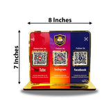Premium Smart NFC 3-in-1 Table Top Standee - Theme Edition - Youtube, Instagram, Facebook