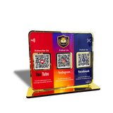 Premium Smart NFC 3-in-1 Table Top Standee - Theme Edition - Youtube, Instagram, Facebook