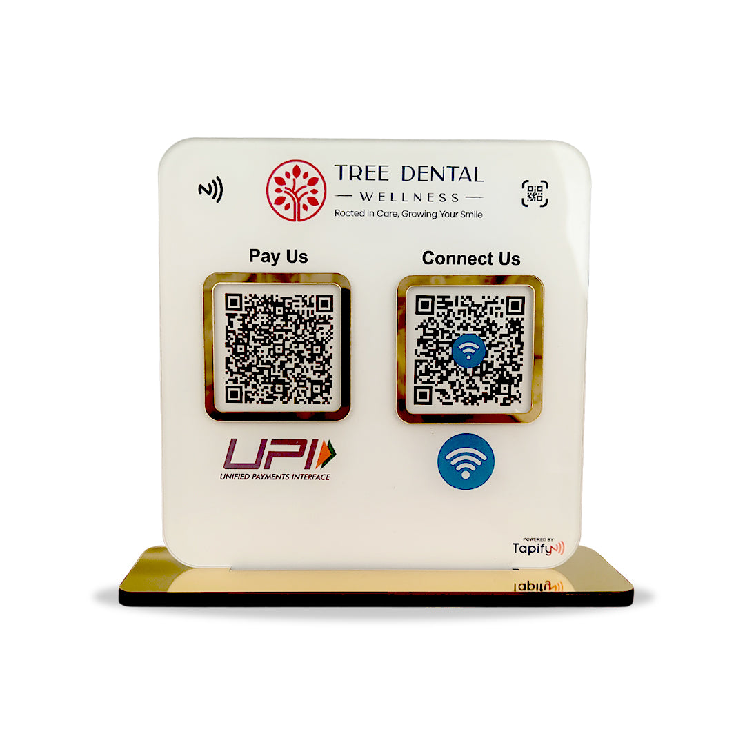 Smart NFC 2-in-1 Table Top Standee - Text Edition