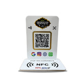 Premium All In One Smart NFC Standee | White Colour