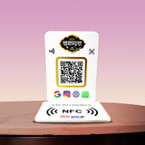 Premium All In One Smart NFC Standee | White Colour