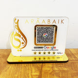 Logo Cutout Shaped  - 1 QR Smart NFC Table Top Standee