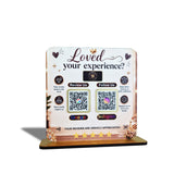Smart NFC 2-in-1 Table Top Standee - Jewellery Background Edition