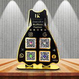 Ladies Gown NFC 4-in-1 Tabletop Standee – For Boutiques & Garment Shops