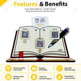 Book & Pen Shaped  - Smart NFC 3-in-1 Tabletop Standee