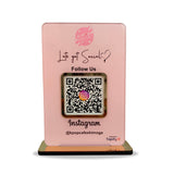 Smart NFC 1 QR Table Top Standee – Stylish Pink