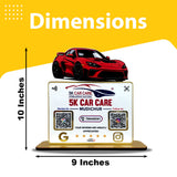 Car Logo Cutout Edition - Smart NFC 2-in-1 Table Top Standee