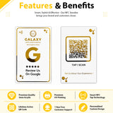 Premium  NFC Google Review Card - White Colour