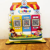 Kidswear Edition - Smart NFC 3-in-1 Table top Standee - For Kidswear Shop