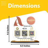 Logo Cutout Edition Shape - Smart NFC 3-in-1 Table Top Standee For - Family Salon (Big Logo)