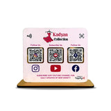 Smart NFC 3-in-1 Table Top Standee - Icon Edition - Pink Colour