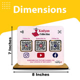 Smart NFC 3-in-1 Table Top Standee - Icon Edition - Pink Colour
