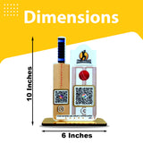 Cricket bat & Stump Shaped 2 in 1 Smart NFC Standee