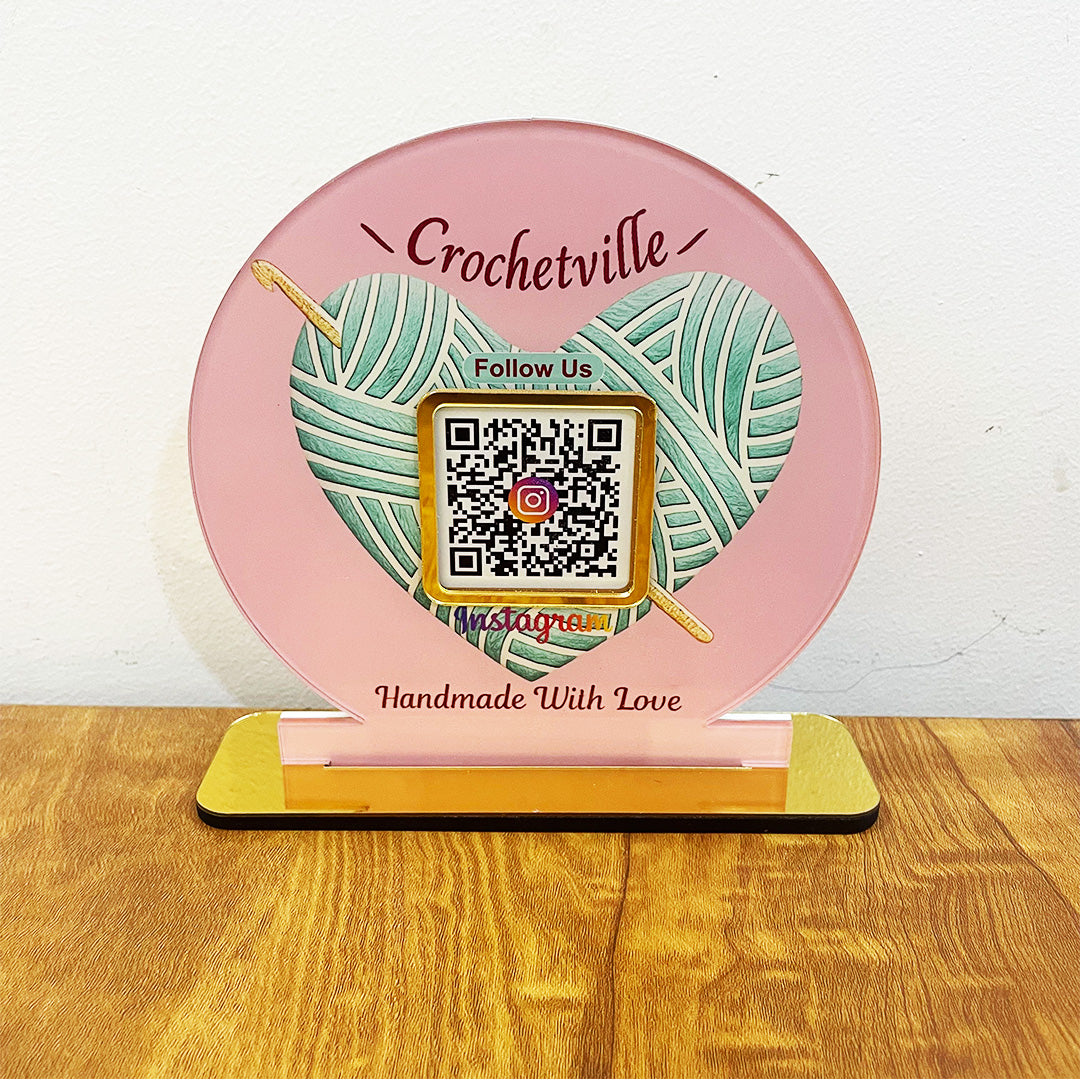 Crosia Shaped Cutout - Smart NFC 1 QR Standee