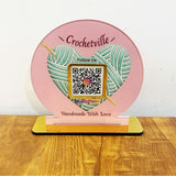 Crosia Shaped Cutout - Smart NFC 1 QR Standee