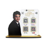 Doctor Cutout Shape - Smart NFC - 4 QR  Table Top Standee - Personalized Photo