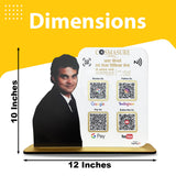 Doctor Cutout Shape - Smart NFC - 4 QR  Table Top Standee - Personalized Photo