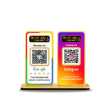 New Premium |Social Media Theme Edition | 2 in 1 Smart NFC Standee  For -  Google and Instagram