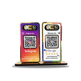 New Premium |Social Media Theme Edition | 2 in 1 Smart NFC Standee  For -  Instagram and Google