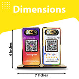 New Premium |Social Media Theme Edition | 2 in 1 Smart NFC Standee  For -  Instagram and Google
