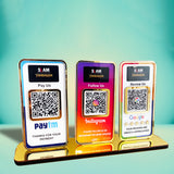 New Premium |Social Media Theme Edition | 3 in 1 Smart NFC Standee  For - PTM, IG, GR