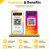 New Premium |Social Media Theme Edition | 2 in 1 Smart NFC Standee  For -  Google and Instagram