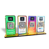 New Premium |Social Media Theme Edition | 4 in 1 Smart NFC Standee  For- Whatsapp, Google, Instagram & Paytm