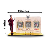 Dentist Cutout Theme - Smart NFC 3-in-1  Table top Standee - For Pediatric and Dental Clinics