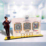 Dentist Cutout Theme - Smart NFC 3-in-1  Table top Standee - For Pediatric and Dental Clinics