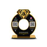 Diamond Ring Shaped - Smart NFC 2-in-1 Tabletop Standee