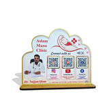 Premium Doctor Cutout Shape - 3 In 1 Table Top Smart NFC Standee - II