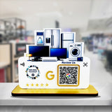 Electronic product Cutout Shape - Smart NFC 1 QR Table Top Standee