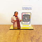 Doctor Cutout Shape - Smart NFC - 1 QR  Table Top Standee