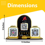 Premium Arch Shaped Smart NFC 3-in-1 Table Top Standee