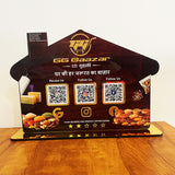Spices Cutout Shaped 3QR Table Top Smart NFC Standee